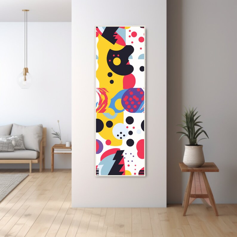 Long Narrow Wall Art, Tall Narrow Wall Art, Vertical Wall Art, Long Vertical Wall Art, Large