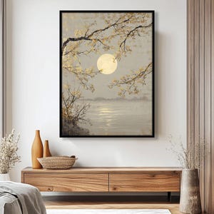Japandi-Wandkunst, Japandi-Leinwandkunst, neutrale skandinavische Japandi-Wandkunst, japanische Wandkunst, Zen-Kunst (Wabi-Sabi) – Wandkunst für Zimmer oder Büros