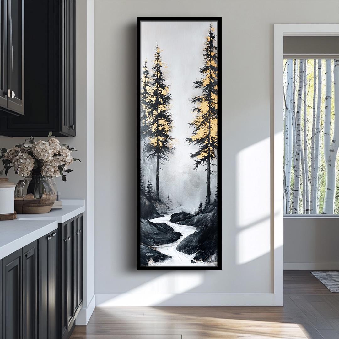 Long Narrow Wall Art, Tall Narrow wall art, Tree Wall art, Vertical Wall Art, Long Vertical Wall Art, Large vertical wall art, Canvas art