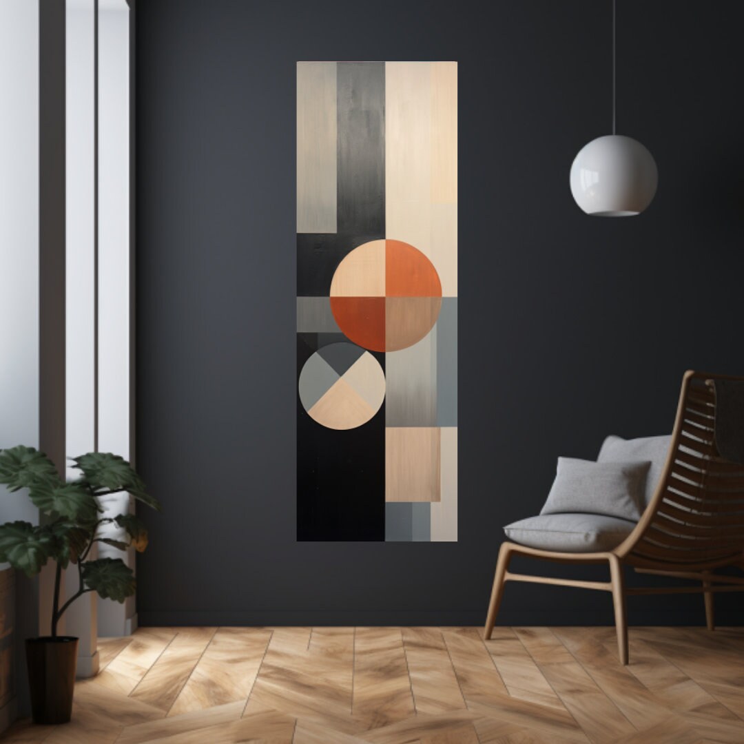 Narrow Wall Art, Tall and Thin Canvas Wall Art, Modern Wall Art ...