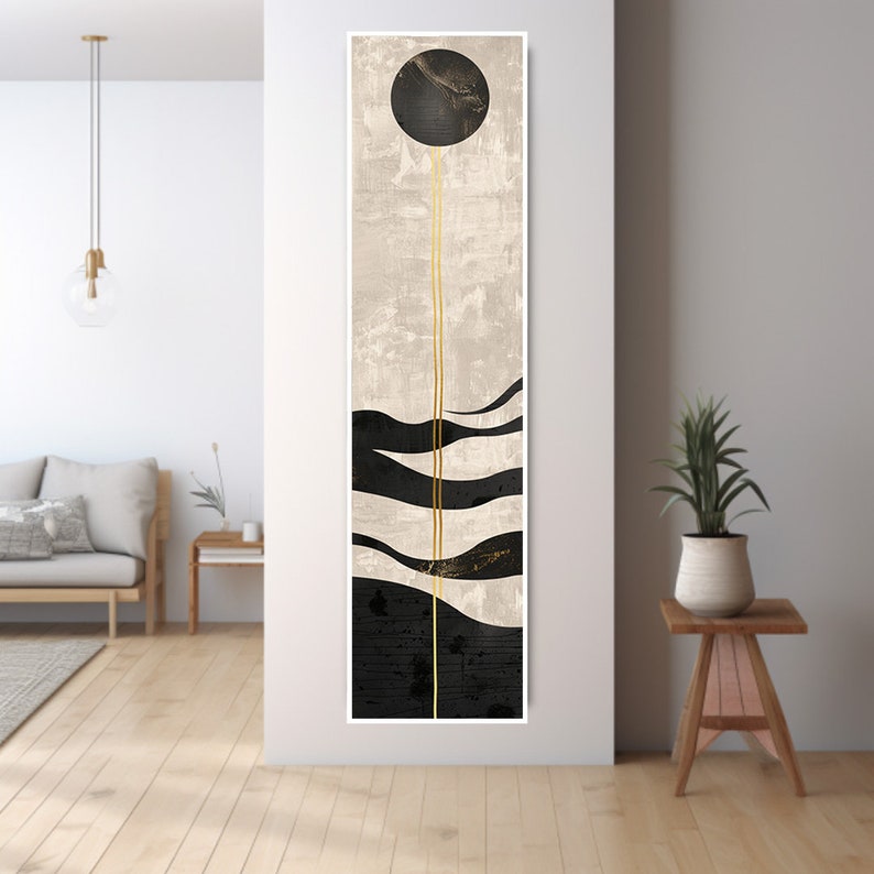Long Narrow Wall Art, Tall Narrow Wall Art, Vertical Wall Art, Long