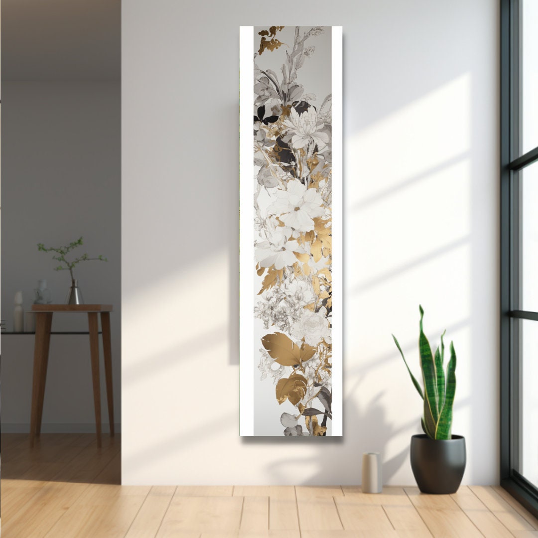 Long Narrow Wall Art, Tall Narrow Wall Art, Vertical Wall Art, Long