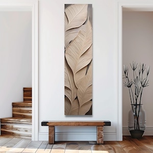 Arte de parede longa e estreita, Arte de parede alta e estreita, Arte de parede vertical, Arte de parede longa e vertical, Arte de parede vertical grande, Impressão, tela ou moldura