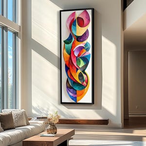Long Narrow Wall Art, Tall Narrow wall art, Vertical Wall Art, Long Vertical Wall Art, Large vertical wall art, Print, Canvas or Framed