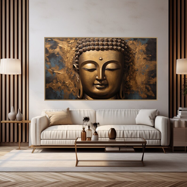 Buddha Wall Art, Buddha Canvas Wall Art, Buddhist Wall Art, Hindu Art, Canvas Wall Art, Wall