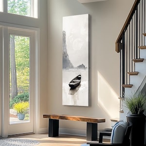 Arte mural largo y estrecho, arte mural alto y estrecho, arte mural vertical, arte mural vertical largo, arte mural vertical grande, impresión, lienzo o enmarcado.