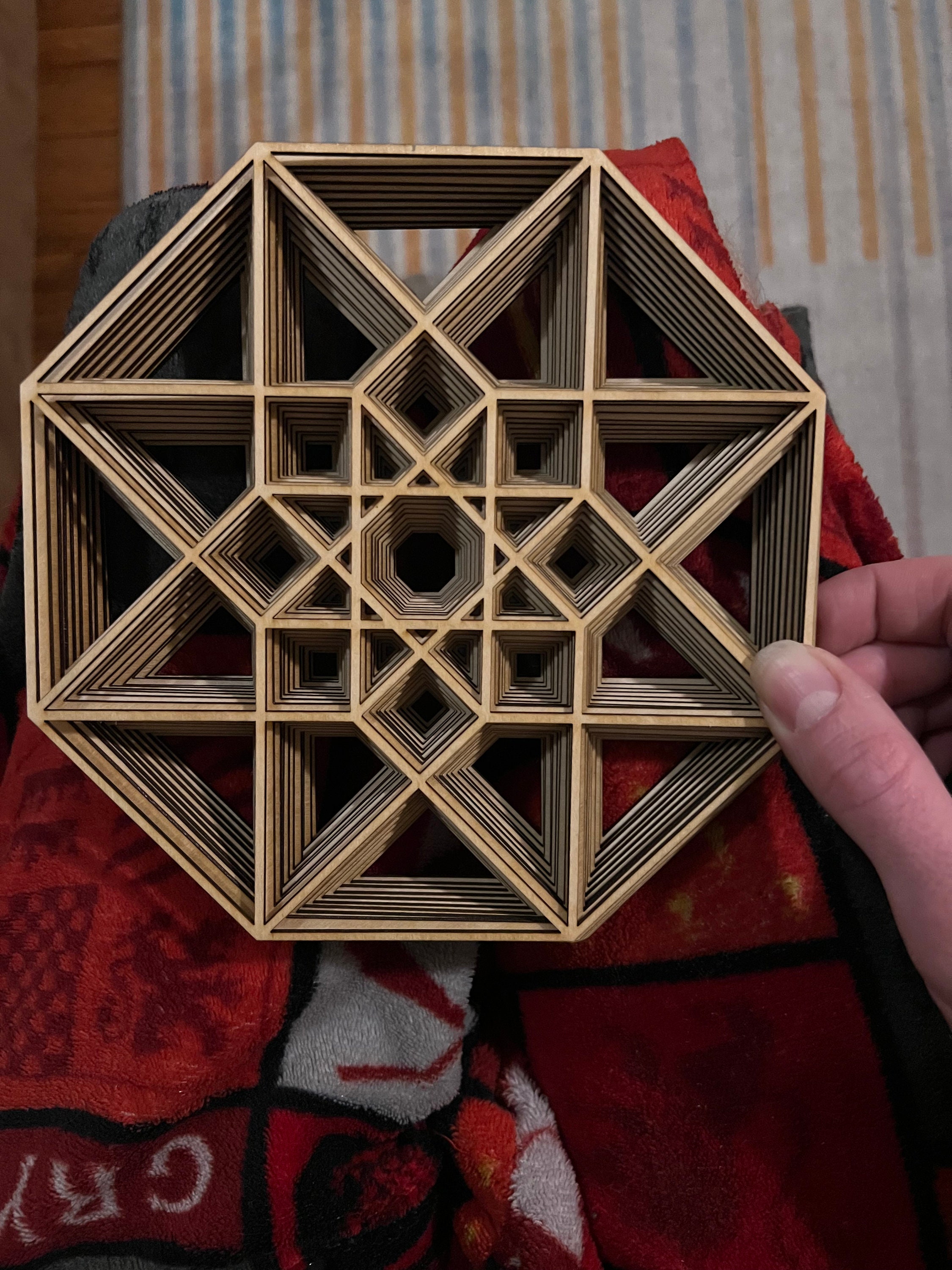 Hyper Cube Design 10 Layered Hypercube Design SVG File - Etsy