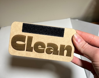 Clean/Dirty Sign For Dishwasher. Digital File Download