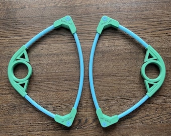 Durable Practice Flow Fans: Hybrid 3D Printed PETG PVC Construction
