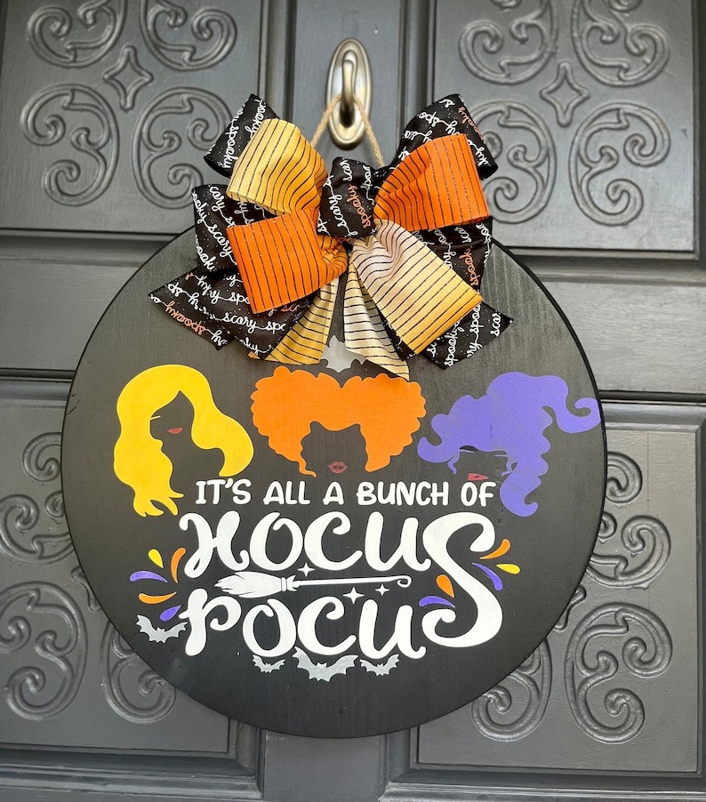 Door Decor | Front Door | Door Sign | Halloween | Hocus Pocus - Etsy