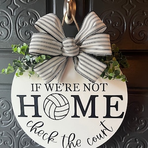 Door Decor | Front Door | Door Sign | Volleyball | Sports