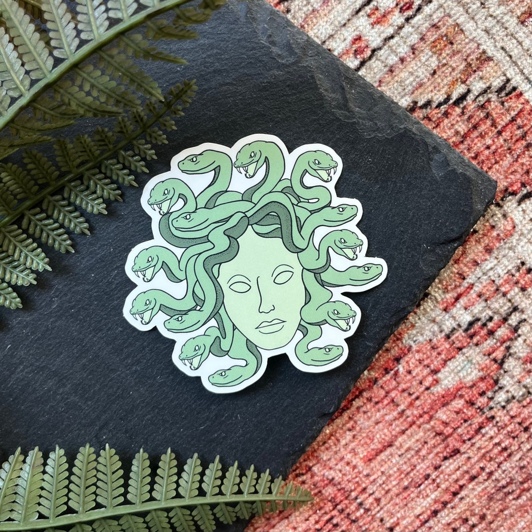 Medusa Vinyl Sticker Etsy