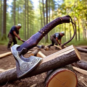 Beautiful Norse Viking Axe Handmade, Bearded Axe, Long Leviathan Axe, Viking Axe, Cosplay Axe, Berserker Axe , Prop, Replica