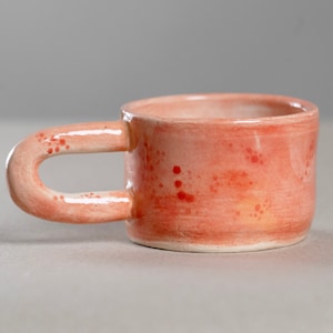 Short Mug in Orange-Red