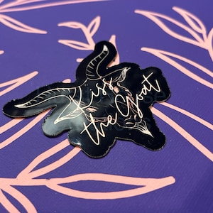 Ghost Kiss The Goat Sticker