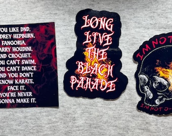MCR inspired stickers