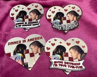 Dinner in America Stickers