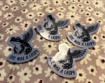 She was a fairy.. frog sticker