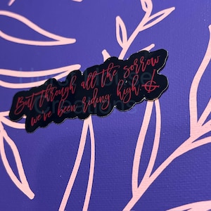 Ghost Band Mary on a cross Sticker