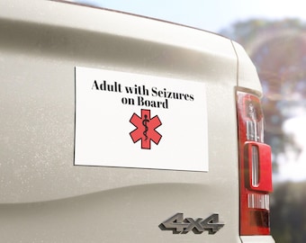 Seizure Awareness Car Magnet, Safe Travel Decal