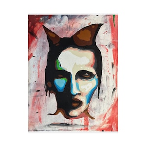 Marilyn Manson Painting Rolled Poster