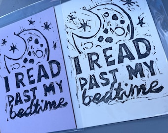 Bedtime reader block print
