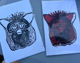 Nightmare Nostalgia block print