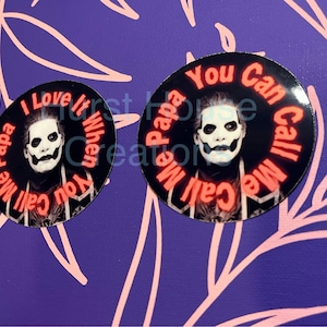 Ghost Call Me Papa Stickers