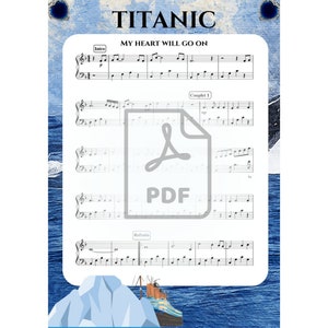 Partition magique pour piano - « My Heart Will Go On » de Céline Dion - Notes PDF faciles