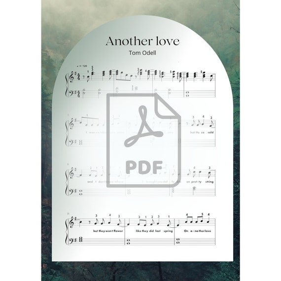 Another Love Sheet Music, Tom Odell