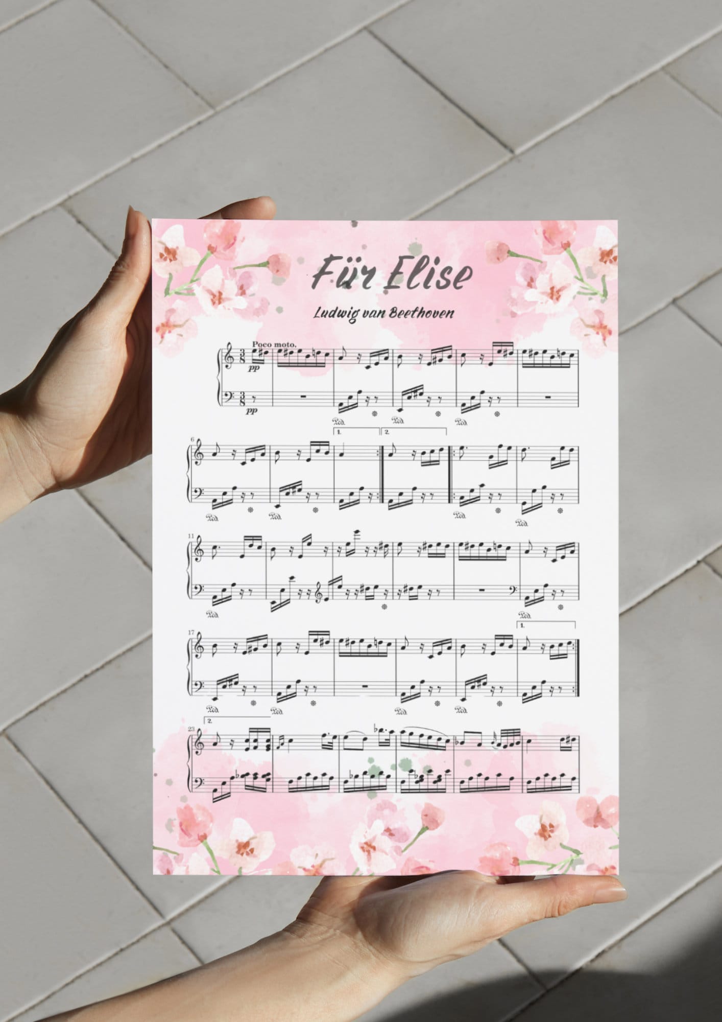 Piano Notes fur Elise by Ludwig Van Beethoven PDF Sheet Music 4 Pages ...