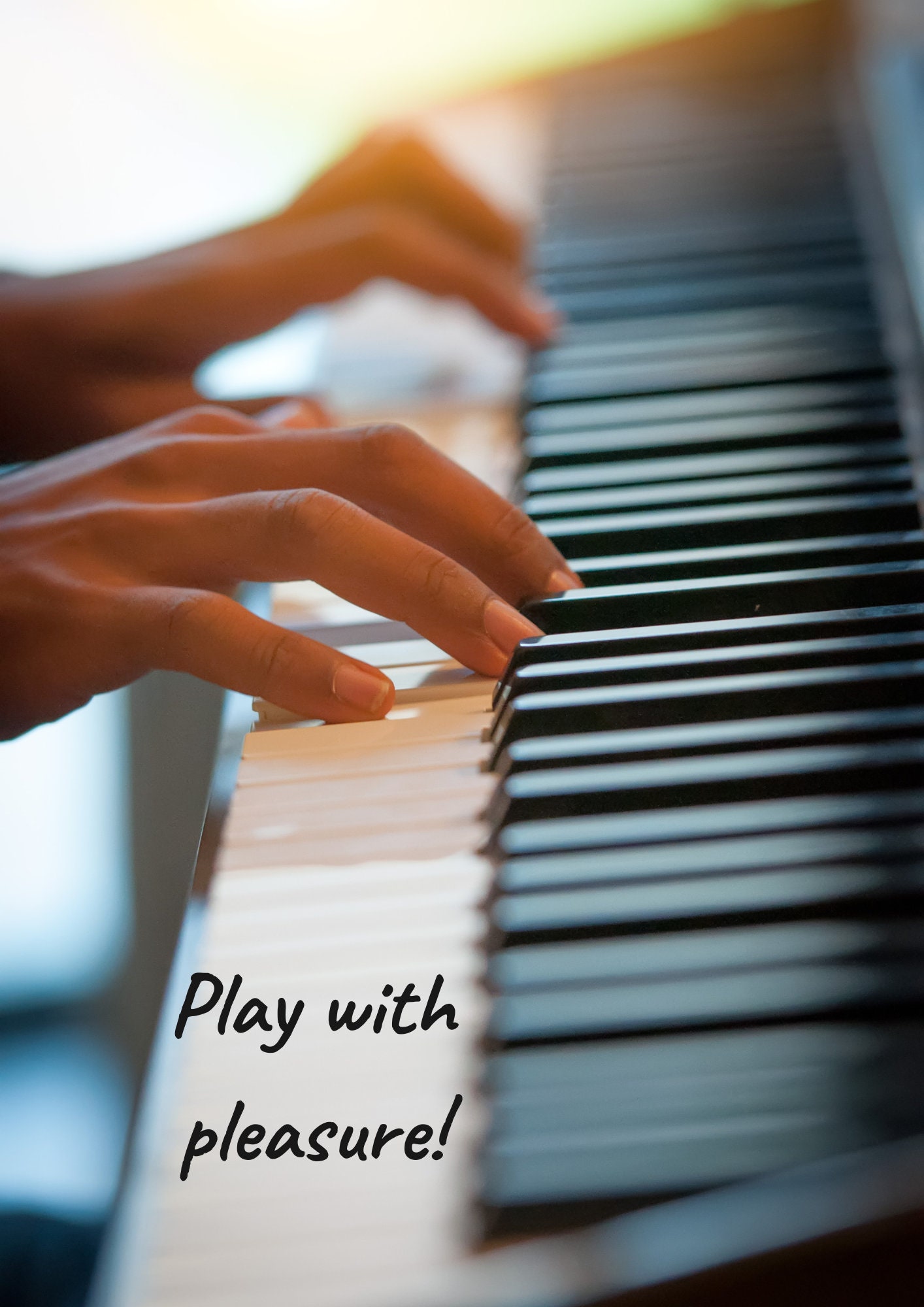 Piano Sheet Music RUSH E Digital PDF for Beginners - 2 Pages - Easy