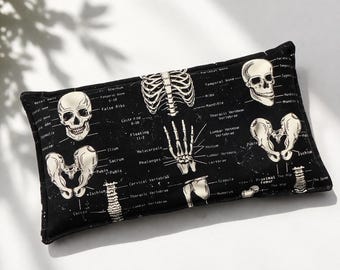 Microwaveable Rice Pack Heat/Cold Pad, Anatomy Fabric, Neck and Shoulder Comfort Muscle Relief, Reusable, Scented/Unscented