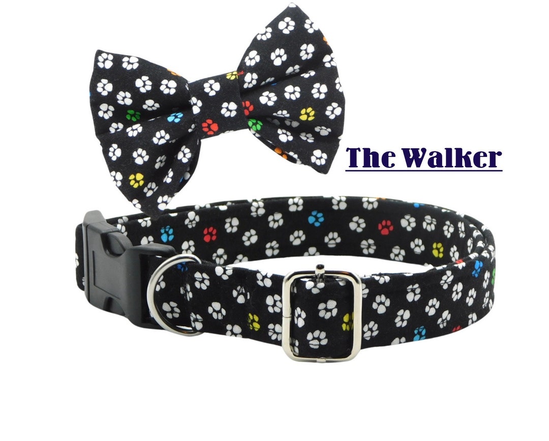 Dog Paws Dog Collar / Mini Paws Dog Collar / Boy Dog Collar / Girl Dog