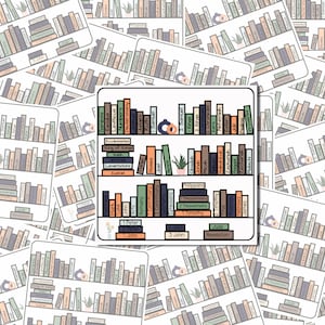 Scripture Bookshelf Stickers - Colorful Biblical Book Display Bible-themed Stickers - Decorative Bookshelf Design