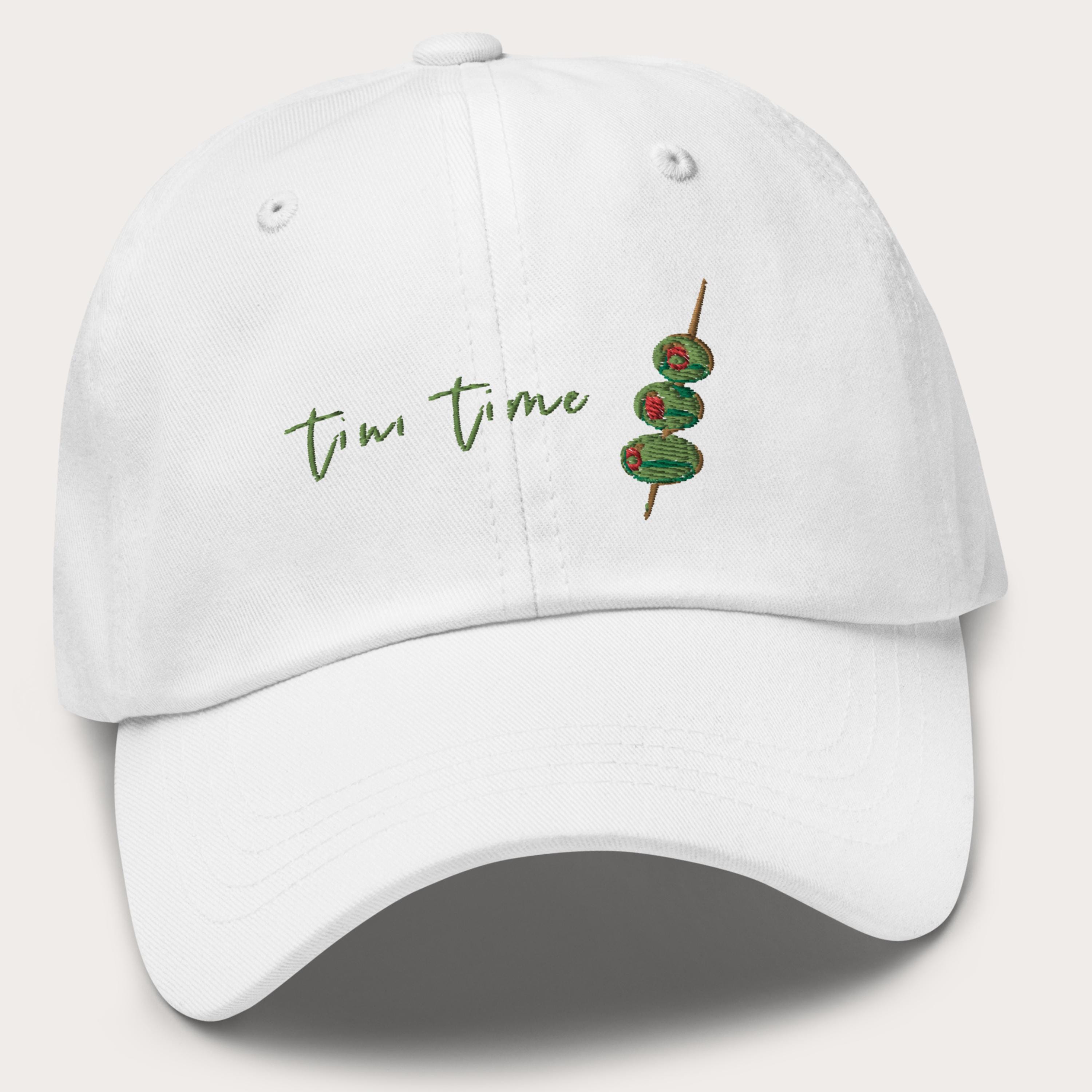 New Custom Designed Olive Green Distressed Baseball Cap with Embroidered Martini Martini Olive Hat - Etsy main image 3