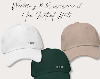 Monogrammed Baseball Cap: Custom Initial Embroidered Dad Hat