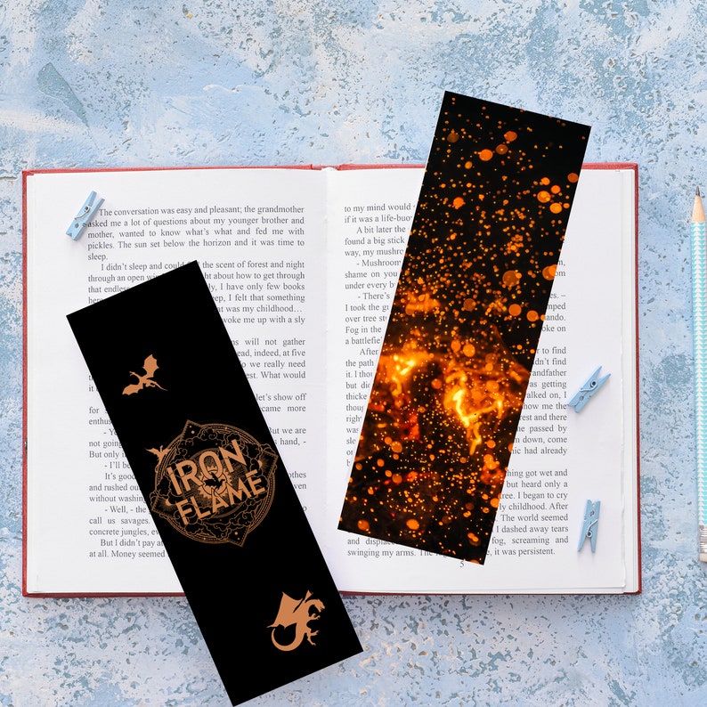 Fourth Wing Iron Flame Bookmark Printable Bookmark Quote - Etsy UK