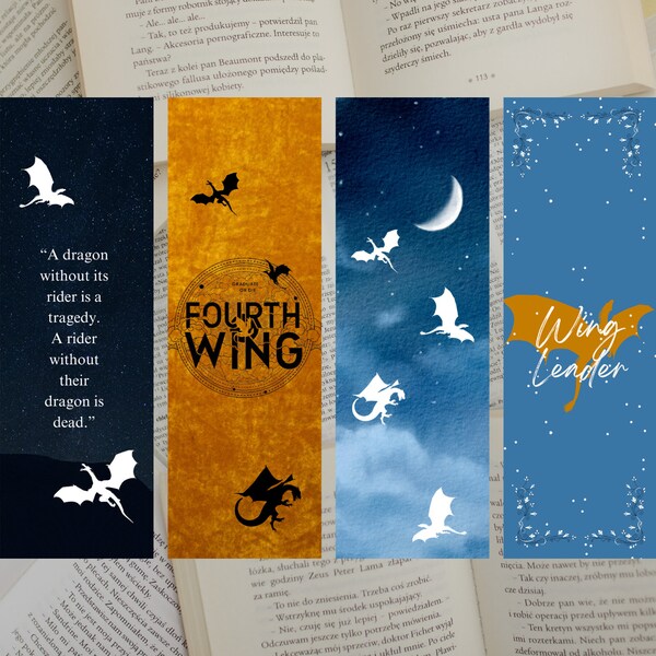 Fourth Wing Bookmark - Etsy