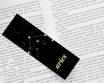 Horoscope Constellation Zodiac Bookmarks - Set of 12 | Printable at Home | Instant Download