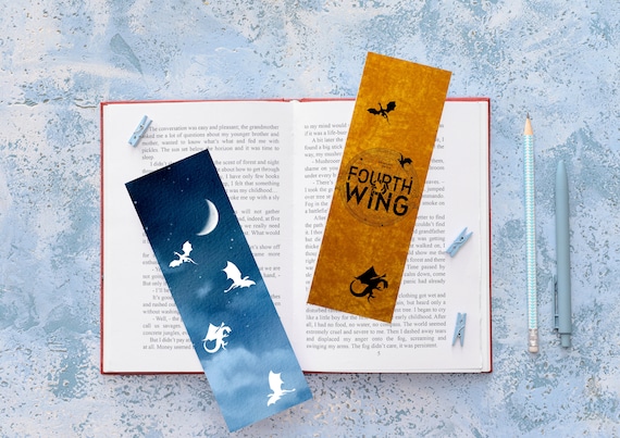 Fourth Wing Bookmark Rebecca Yarros Bookmark Romantasy -  Portugal
