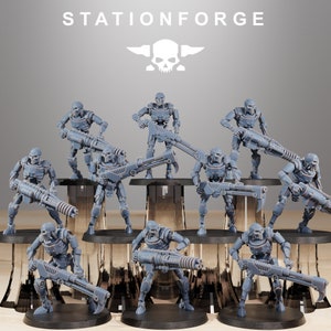 Astronet X1 Infantry | Set of 10 Minis | StationForge | 12K Prints