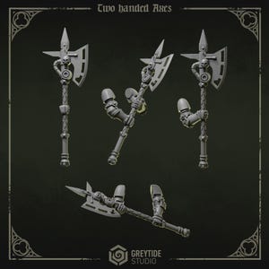 Two Handed Axes | Set of 5 Pieces | GreyTide Studio - Eternal Pilgrims