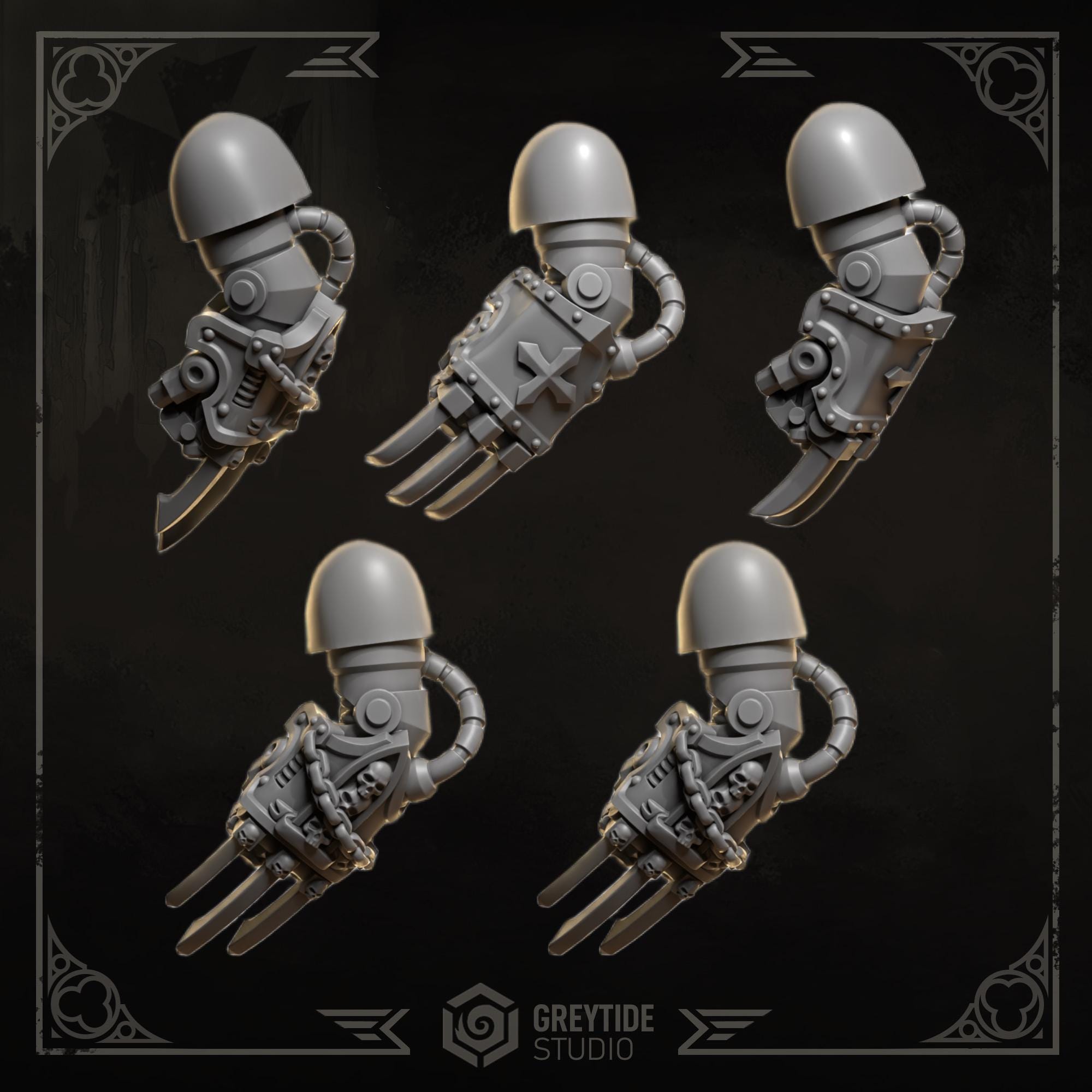 Bitz Warhammer 40K Templari Neri - Spada, Catena, Fondina Ed Elmetto - Games Workshop - Nuovi