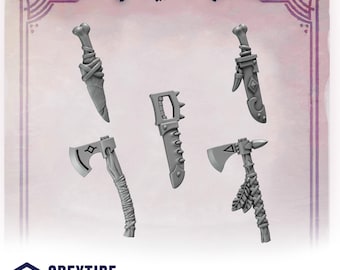 Decorazioni Per Cintura Primal Hounds Per Warhammer 40K – 65 Pezzi Stampati In 3D, Nuovi Artigianali - Foto 1