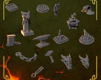 Basing Bits #1 | Set of 15 Pieces | GreyTide Studio - Anvil Wardens