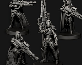 Exploradores - Elfos Tecnológicos / Set de 4 Miniaturas / Edge Miniatures