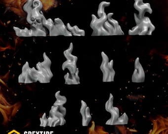 Basing Fire | Set of 30 Pieces | GreyTide Studio - Cursed Company