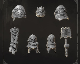 BIG Battle Priest Upgrade Kit | Set of 7 Pieces | GreyTide Studio - Eternal Crusaders