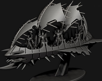 Barco insignia de esclavos barcaza / Edge Miniatures - Elfos malditos